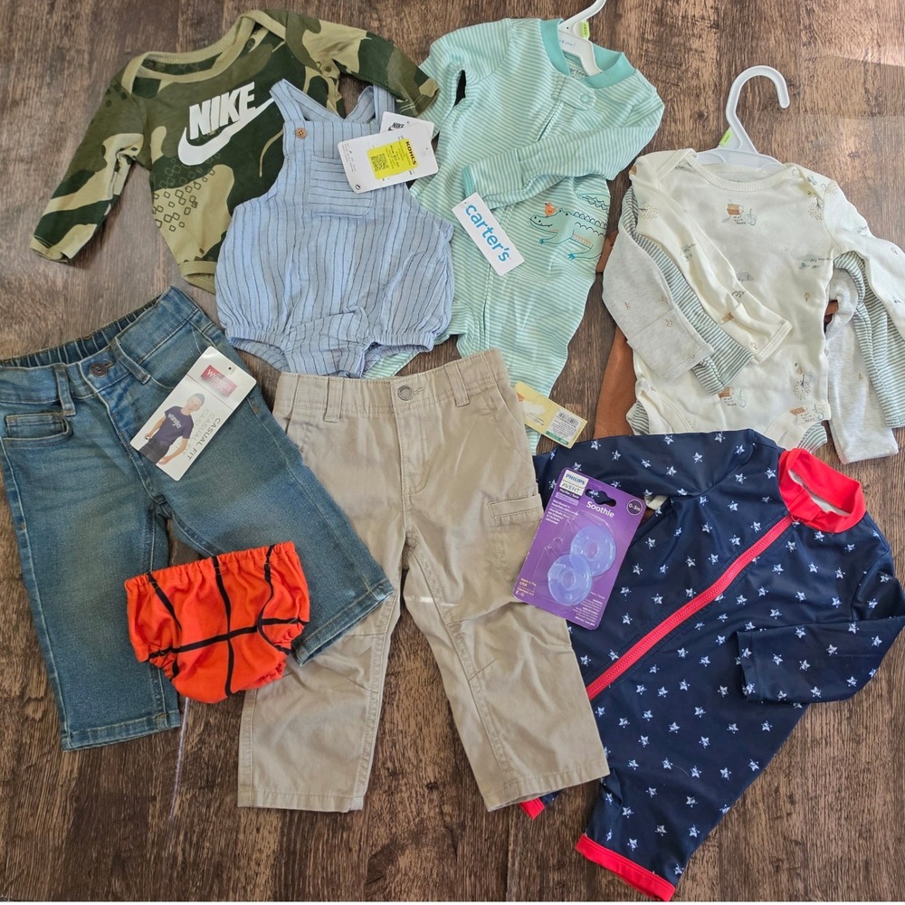 NIKE CARTERS WRANGLER Baby Toddler Clothing Lot Mixed Sizes Multi NWT